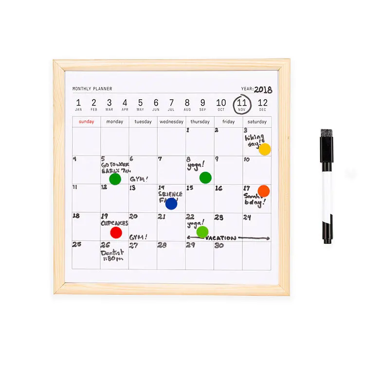 Mini Whiteboard Calendar 1
