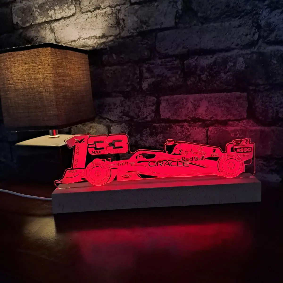 Max Verstappen #1 Red Bull Led Lamp Night Light 1