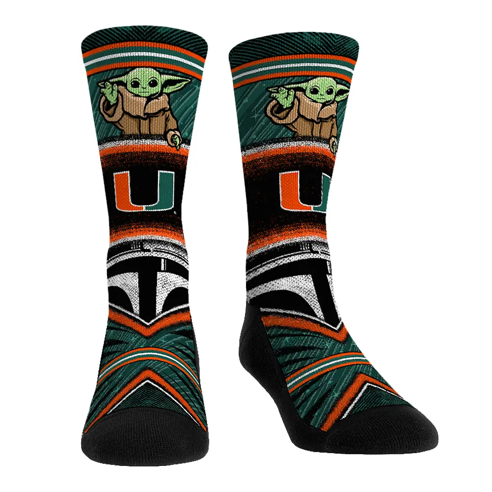 Miami Hurricanes - Star Wars  - Grogu Intergalactic Fan 1