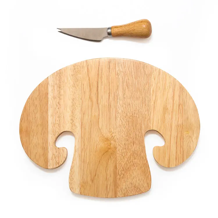 Mushroom Cutting Board & Knife 1