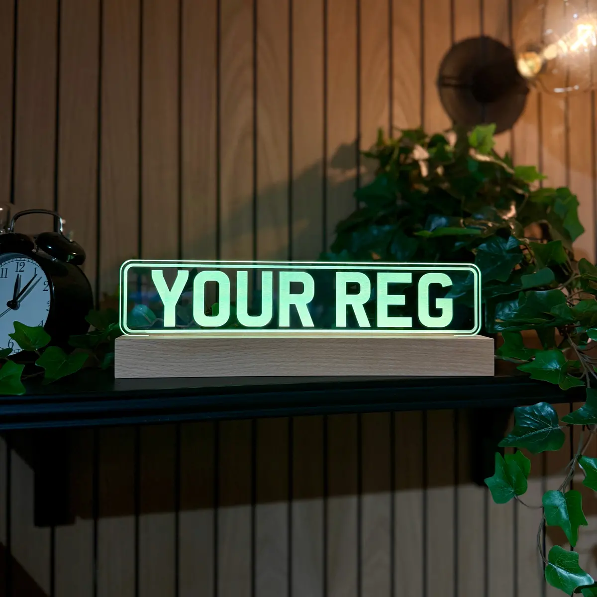 Custom Number Plate Led Night Light 1