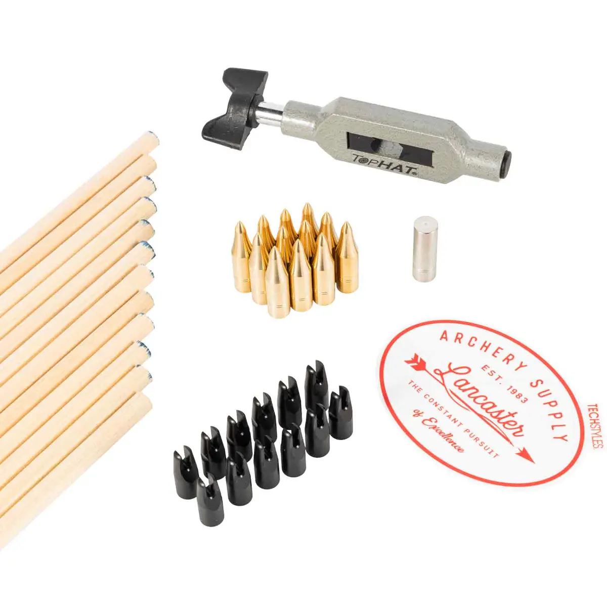 Lancaster Archery Rose City Cedar Arrow Pro Package 45-65 Lb 1