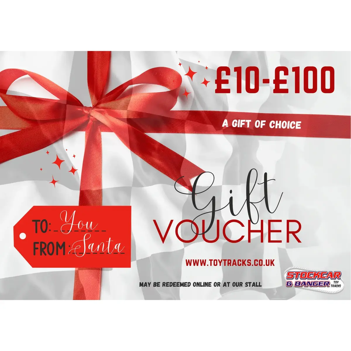 Stock Car & Banger Toy Tracks Gift Card 1
