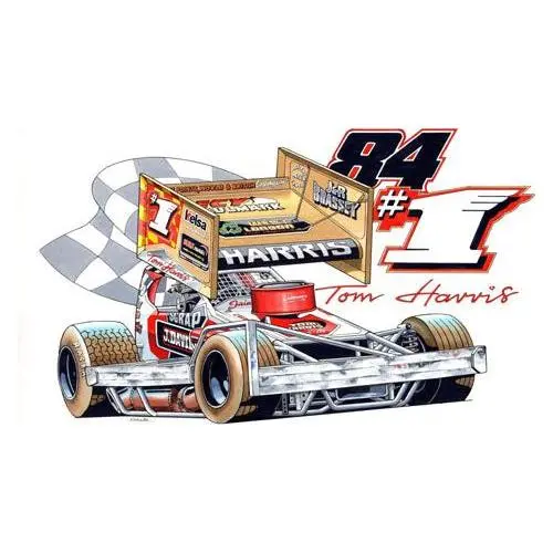 Brisca F1 #84 #1 Tom Harris Caricature Print 1
