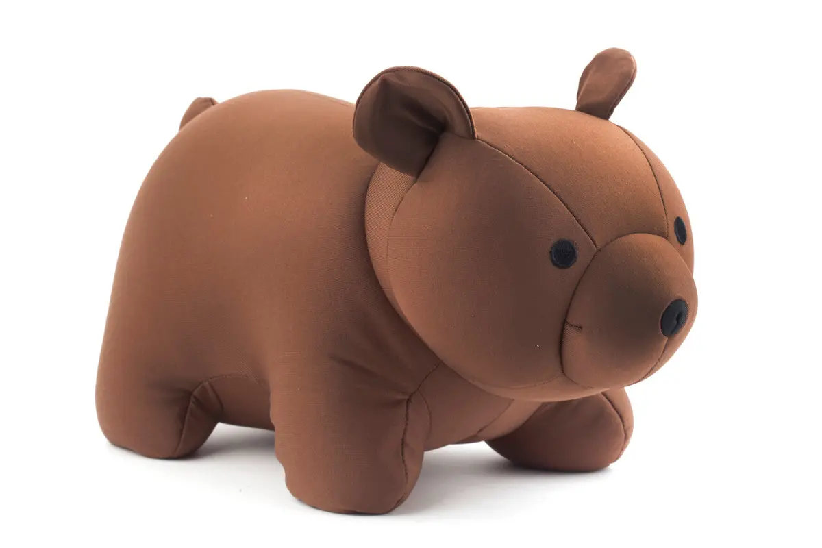 Brown Bear Zip & Flip Travel Pillow 1