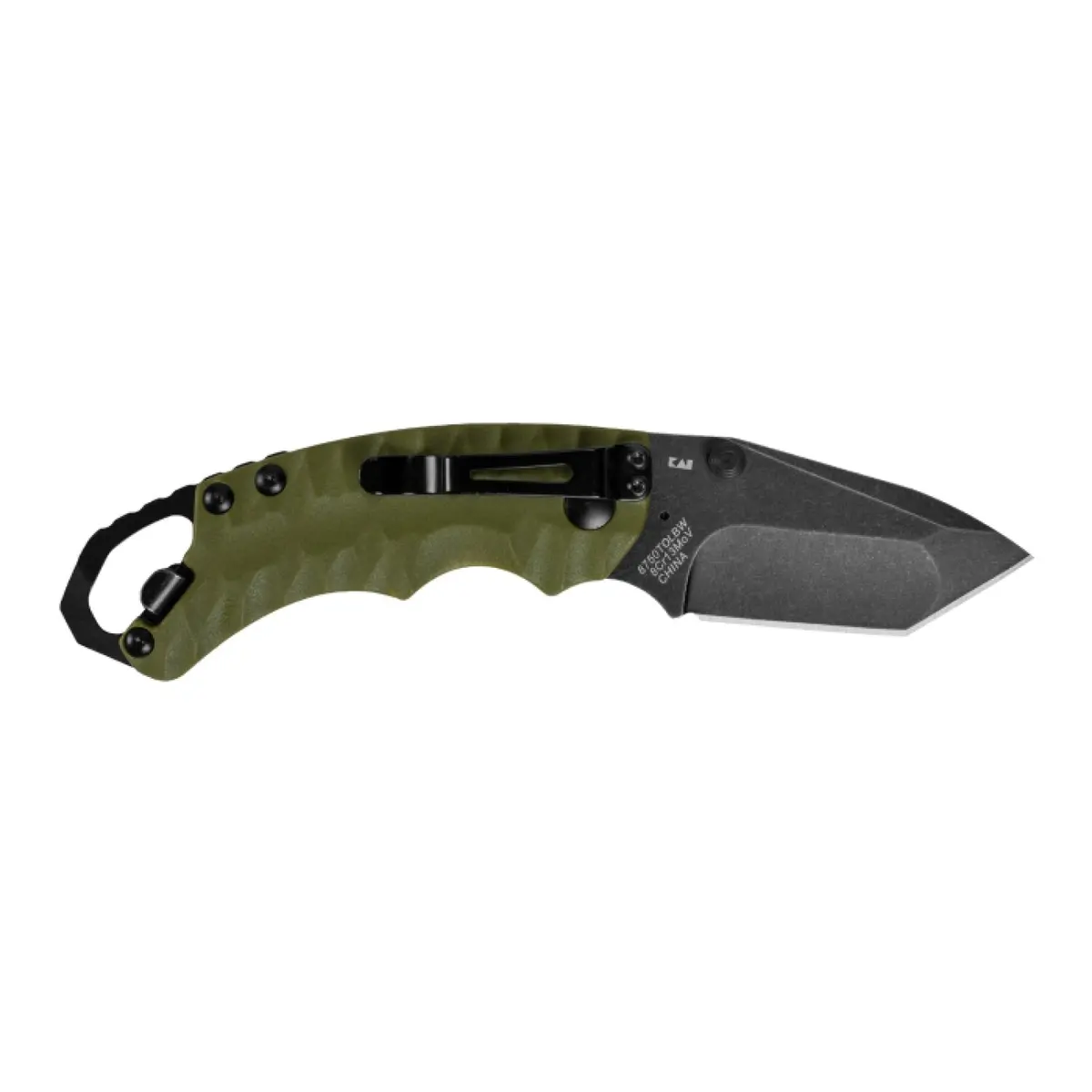 Kershaw 8750Tolbw Shuffle Ii - Tanto, Olive, Blackwash 1
