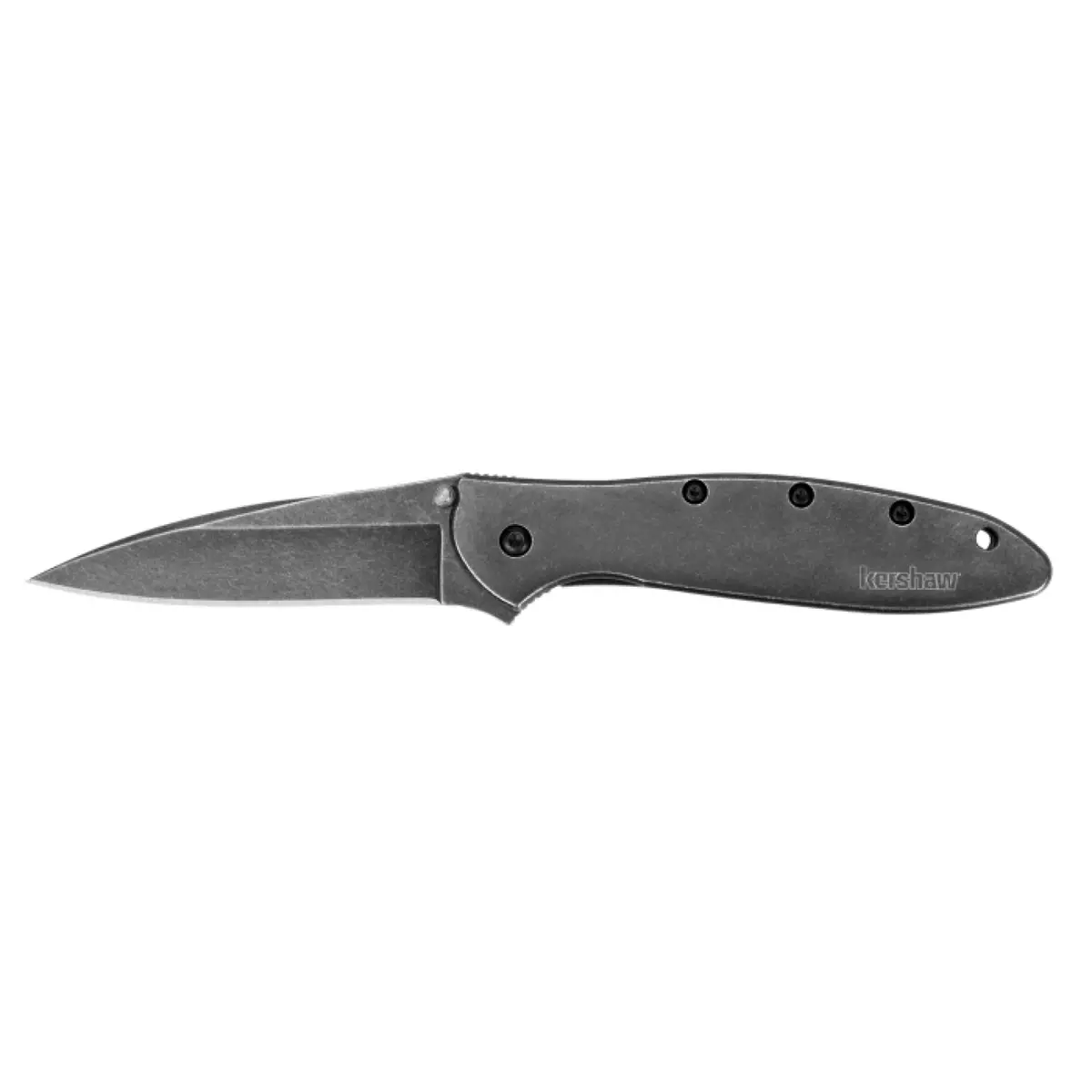 Kershaw 1660Blkw Leek - Blackwash 1