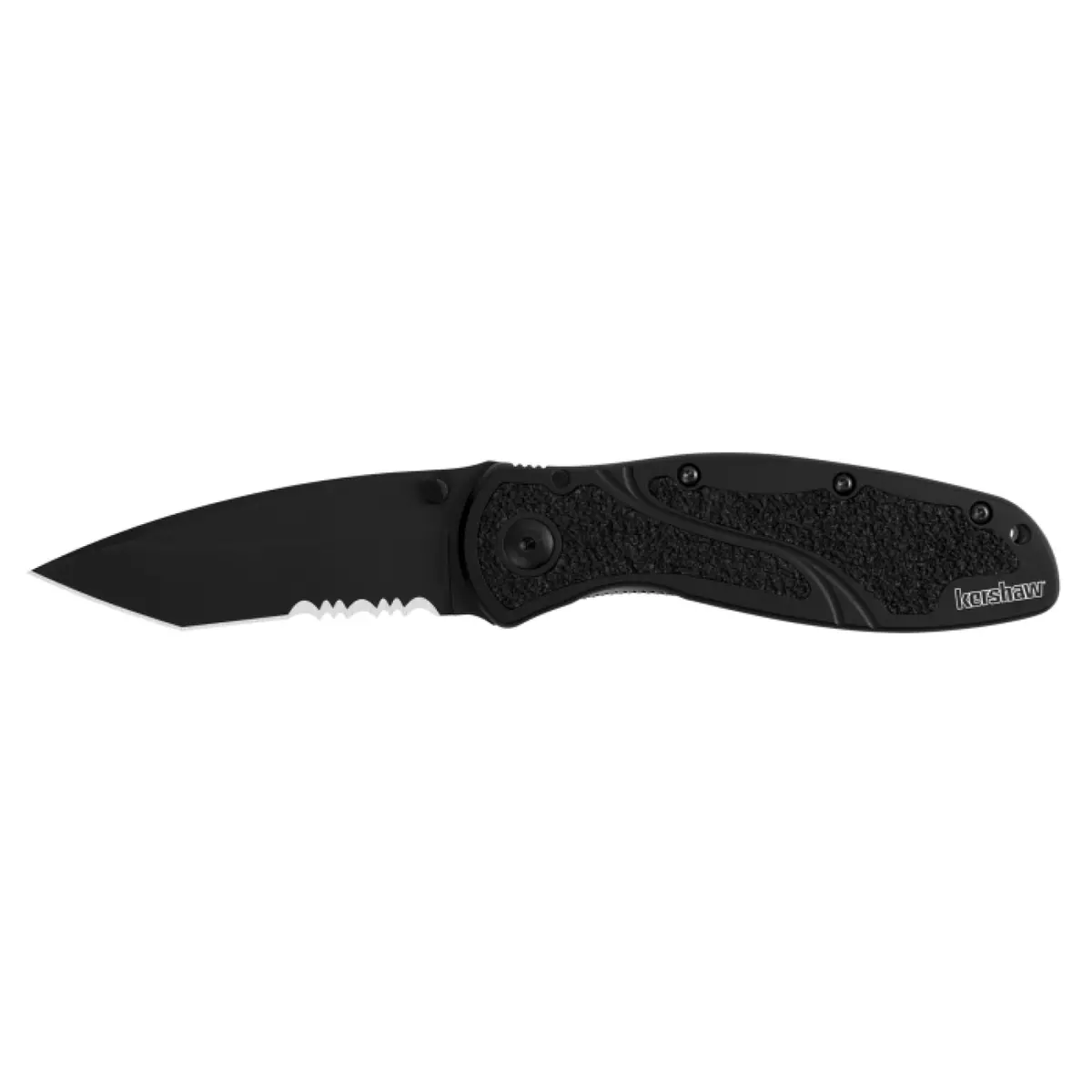 Kershaw 1670Tblkst Blur - Tanto, Black, Serrated 1