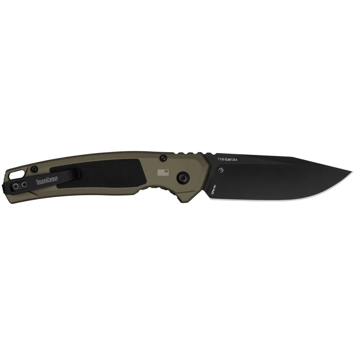 Kershaw 7106 Launch 21 Automatic Knife Fde Al + Black G-10 (3.4" Black M4) 1