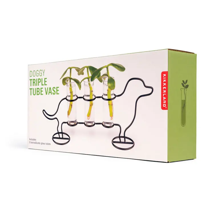 Doggy Triple Tube Vase 1