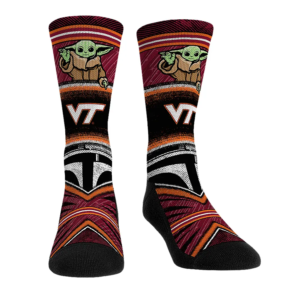 Virginia Tech Hokies - Star Wars  - Grogu Intergalactic Fan 1