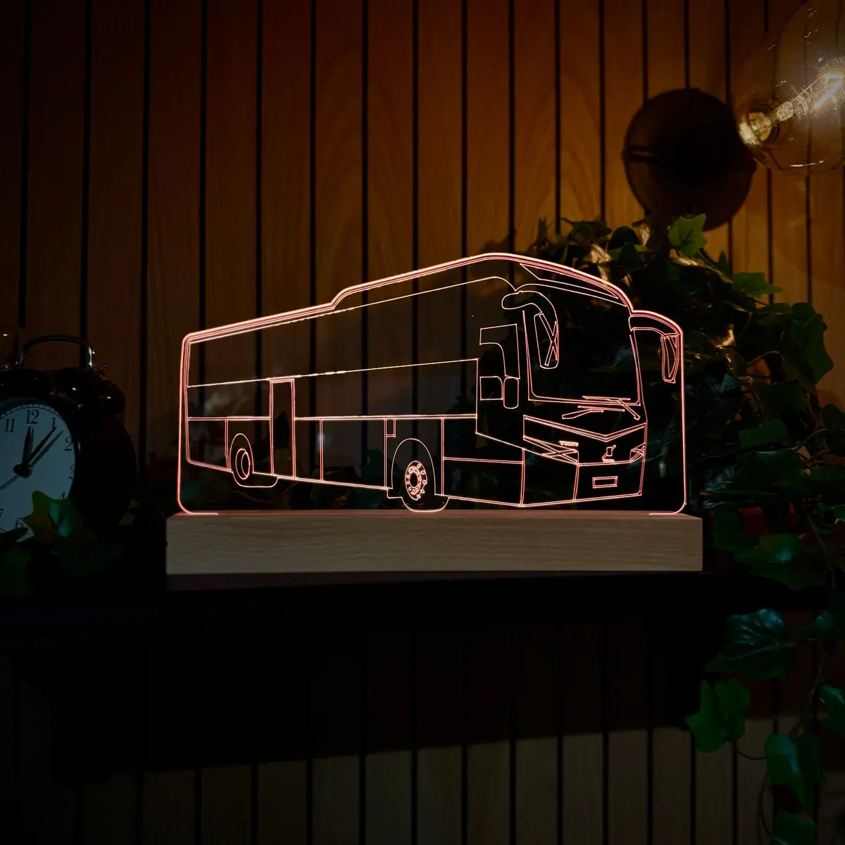 Personalised Volvo Bus Led Lamp Night Light 1