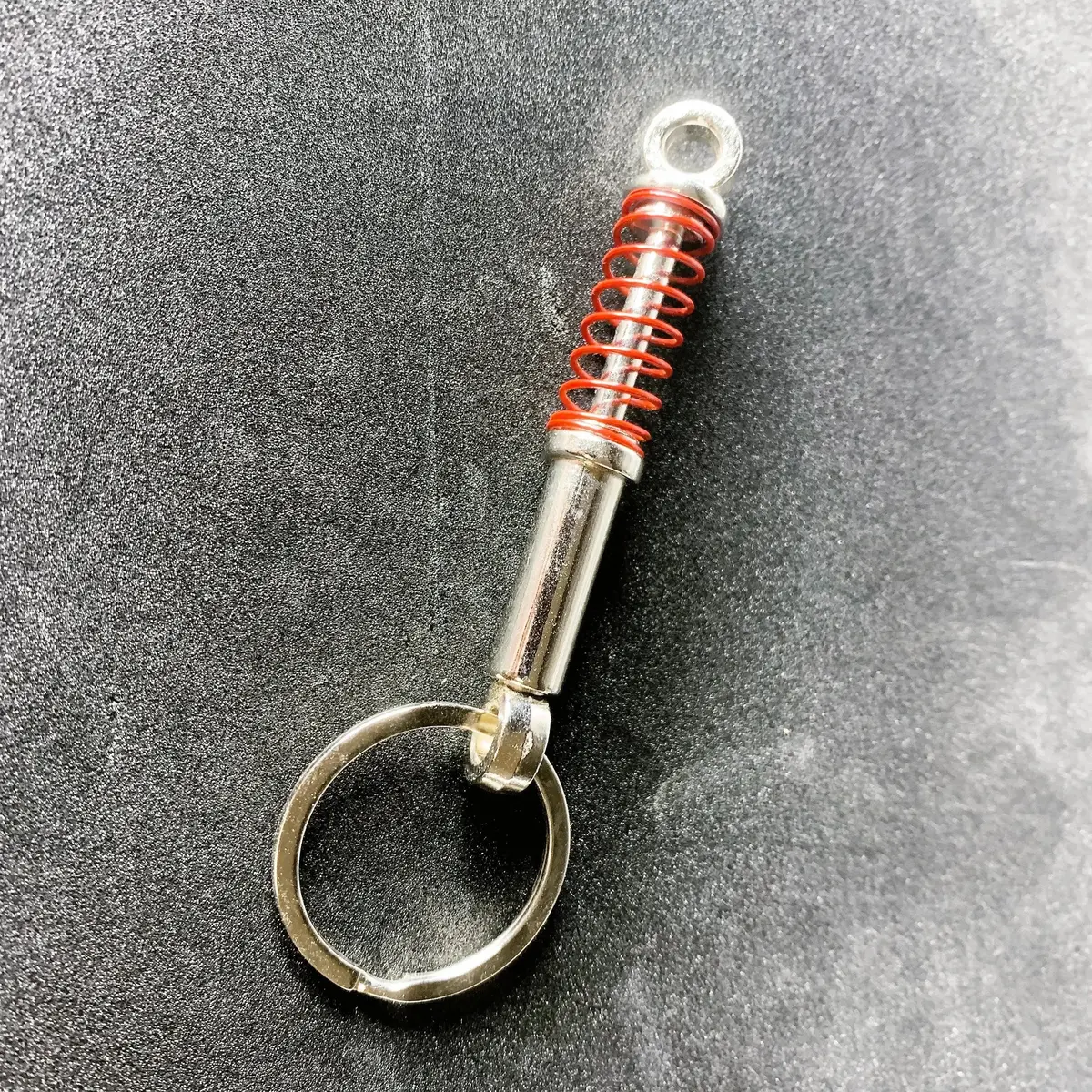 Wheel Suspension Shock Absorber Key Ring Wheel Spring Car Part Keyring Key Chain 1