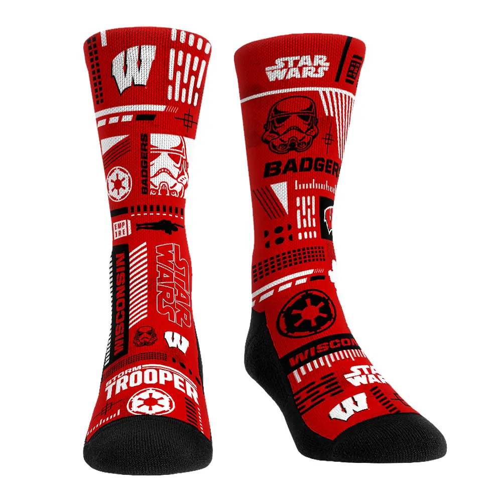 Wisconsin Badgers - Star Wars  - Stormtrooper Pattern 1
