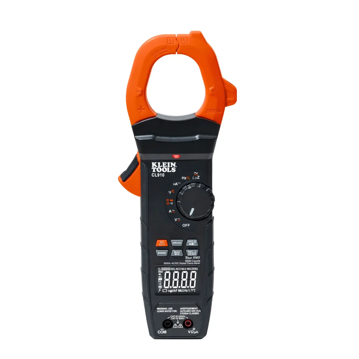 Klein Tools Cl910 2000A Ac/Dc Auto-Ranging Trms Clamp Meter With Worklight 1