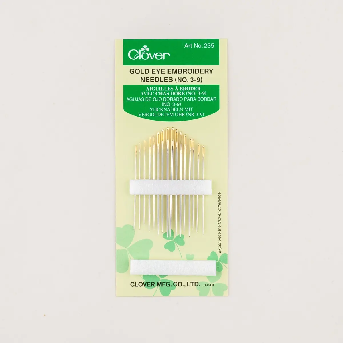 Clover Gold Eye Embroidery Needles 1