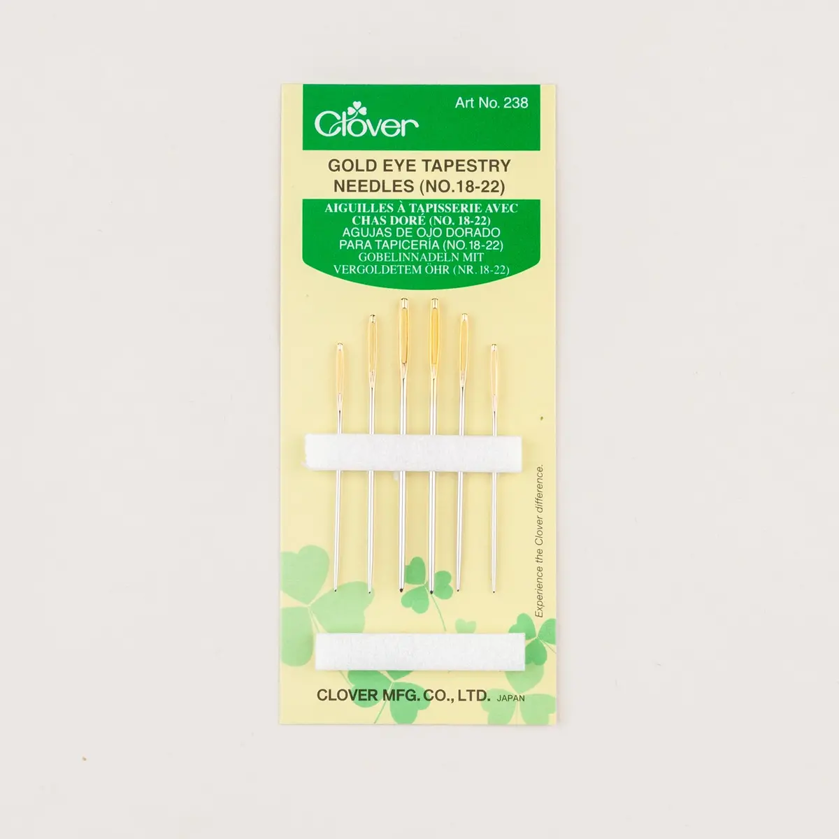 Clover Gold Eye Tapestry Needles 1