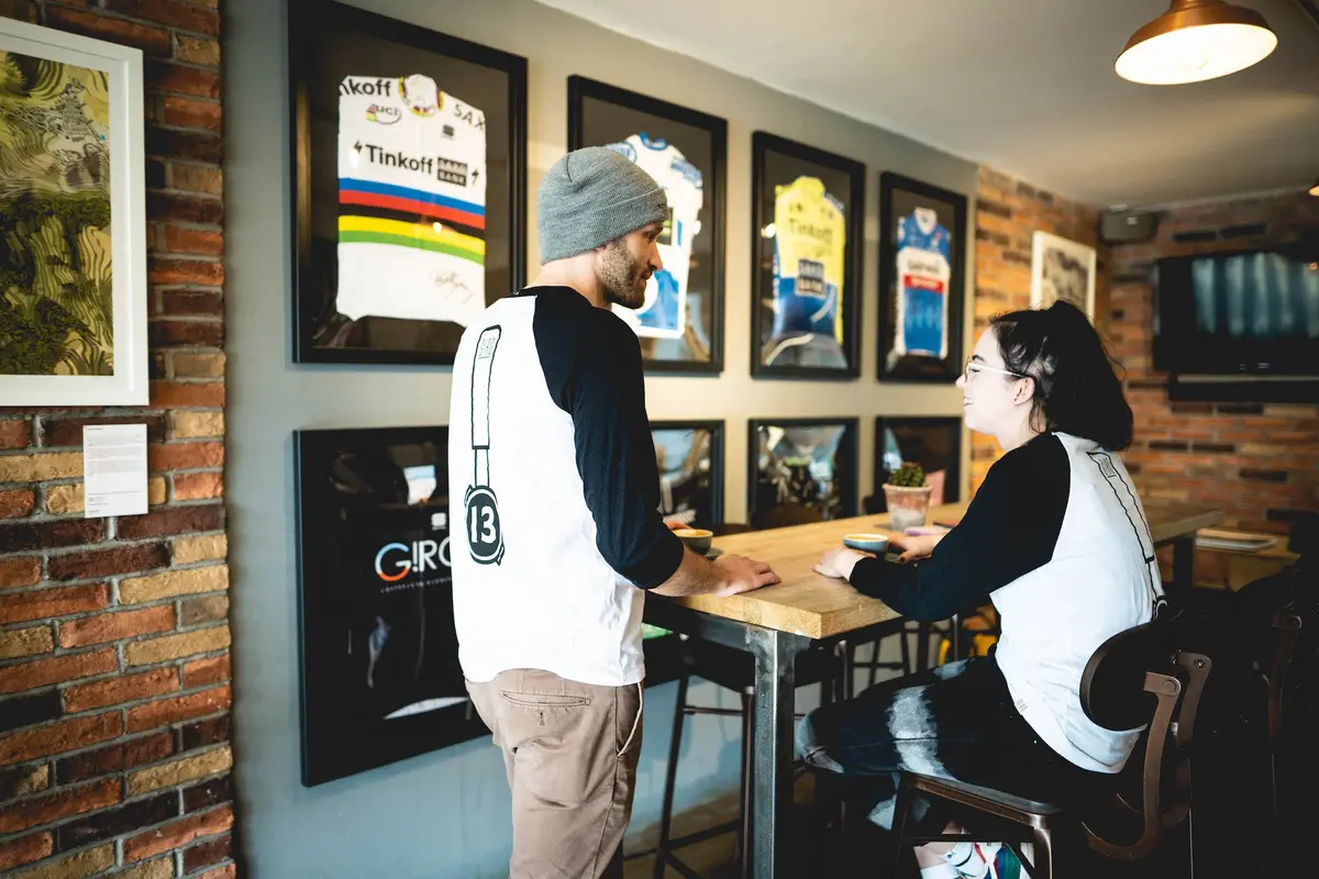 G!Ro Cycles & Coffee Baseball T-Shirt 1