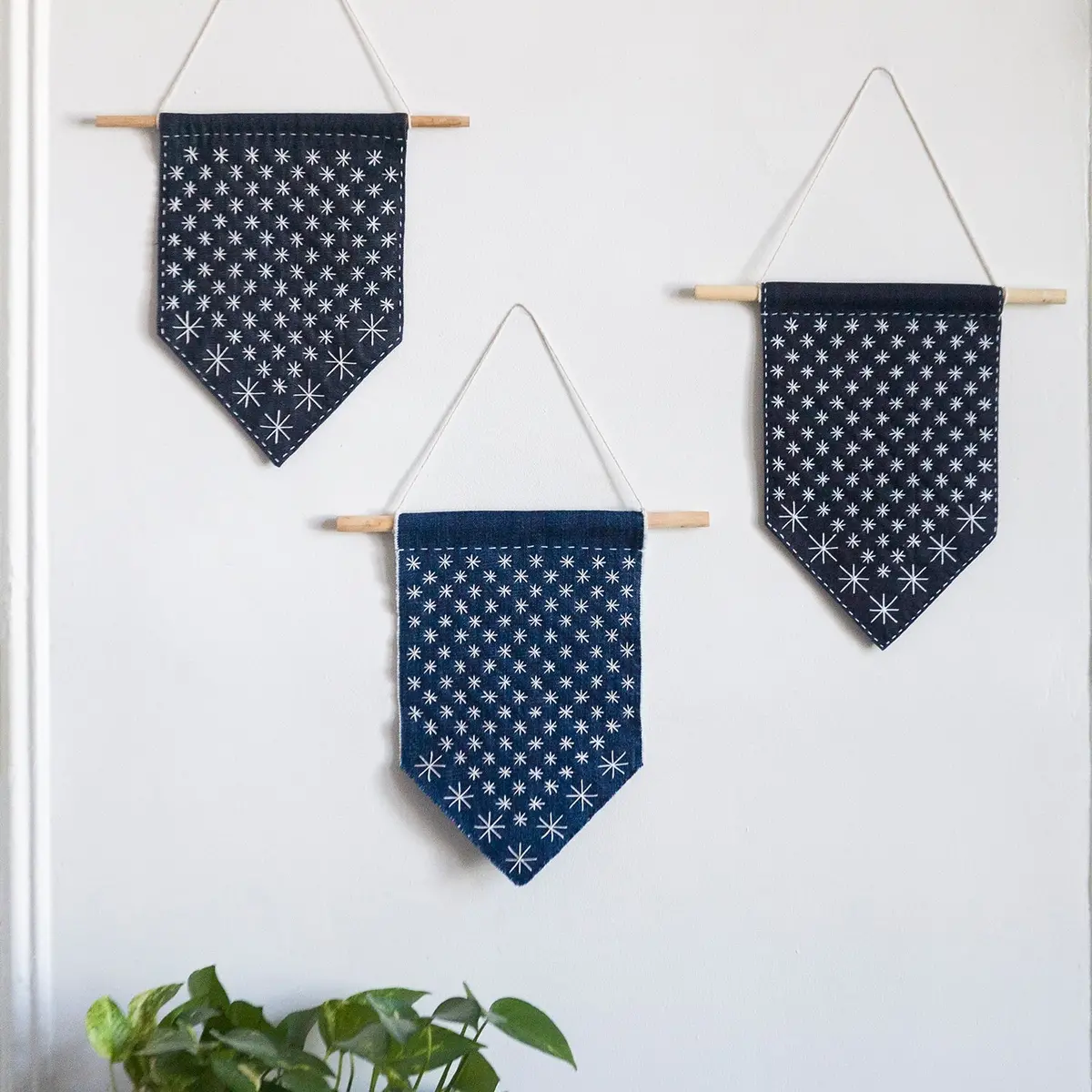 Diy Starry Sashiko Banner Kit 1