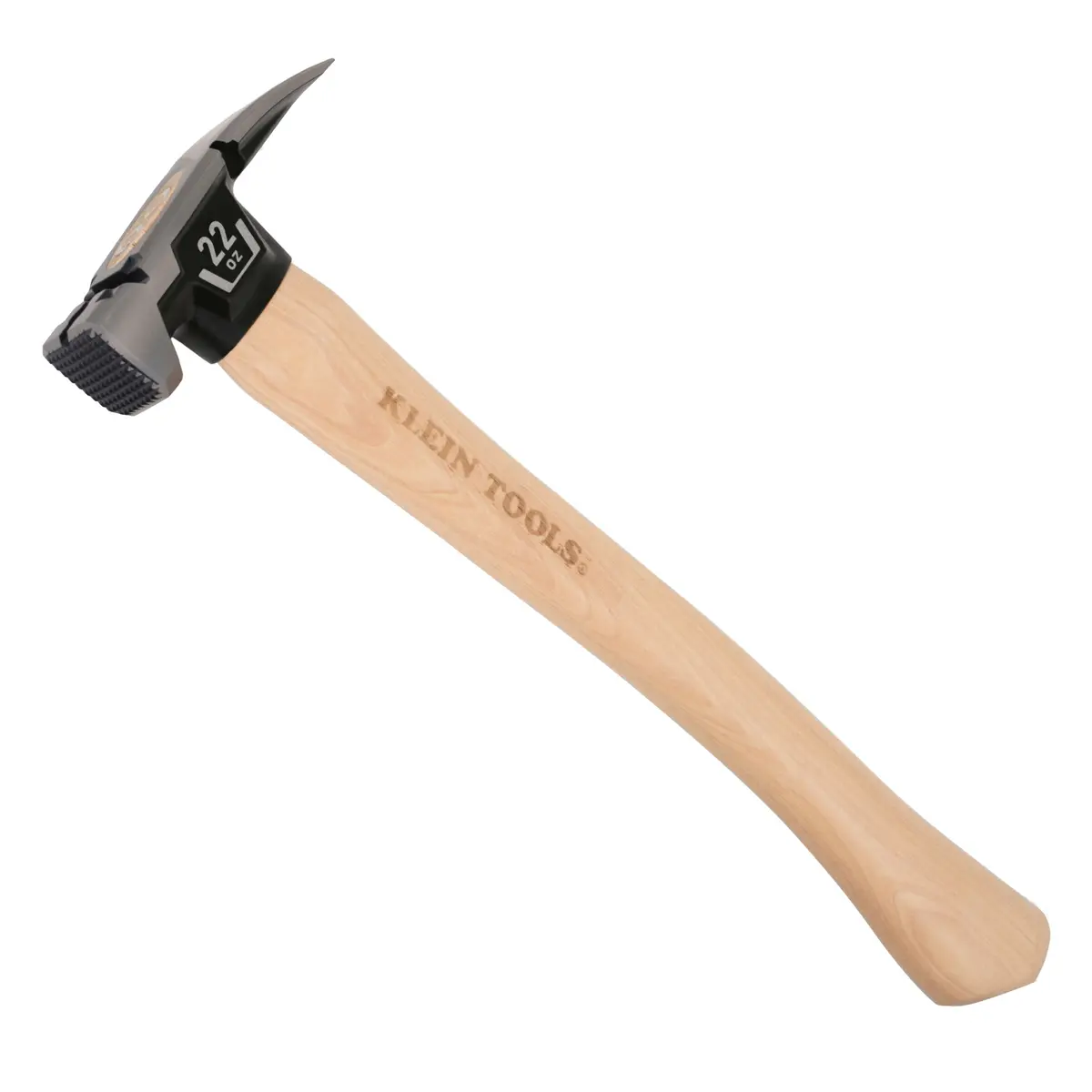 Klein Tools H80922h Milled Face Hickory Handle Hammer, 22-Ounce 1