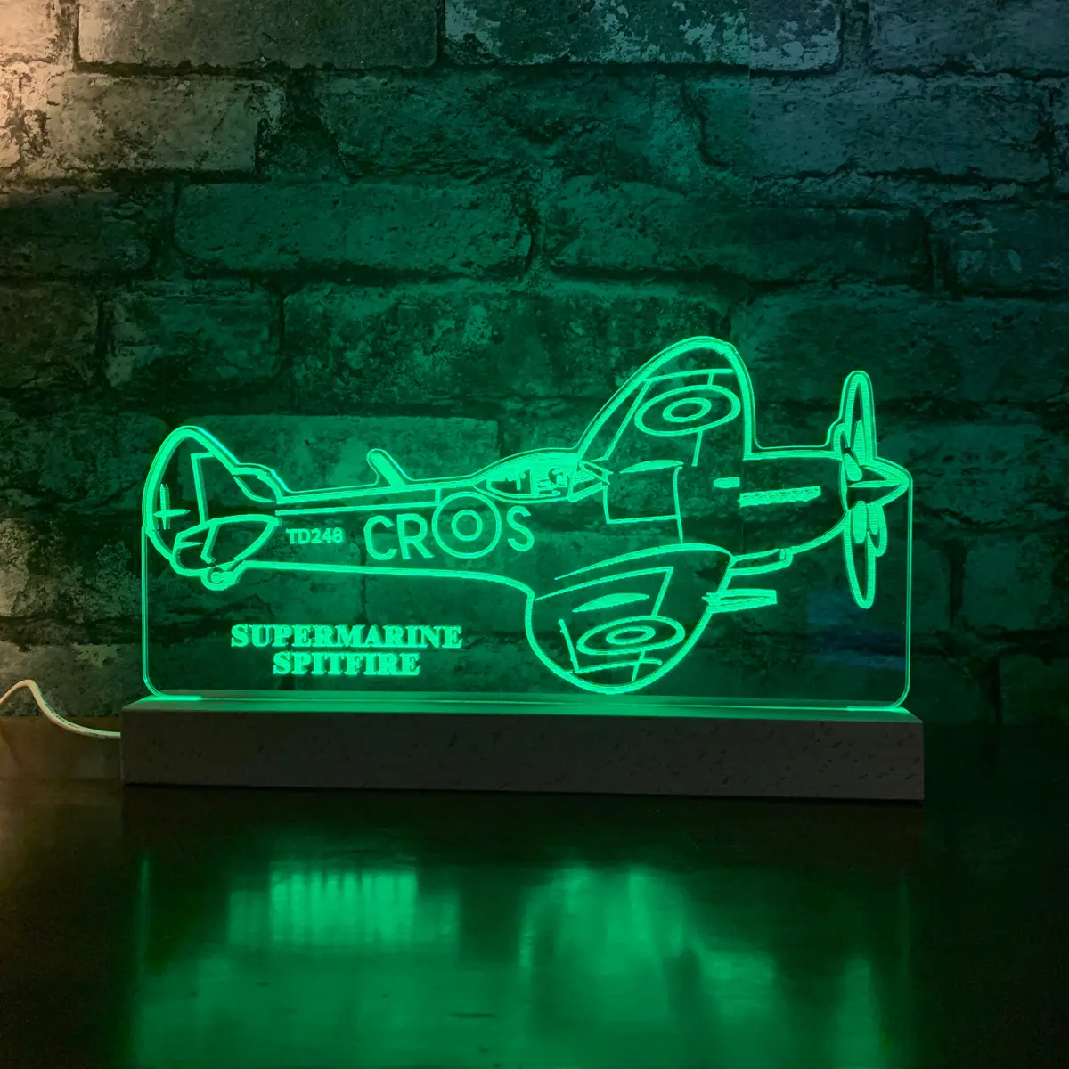 Supermarine Spitfire Led Lamp Night Light 1