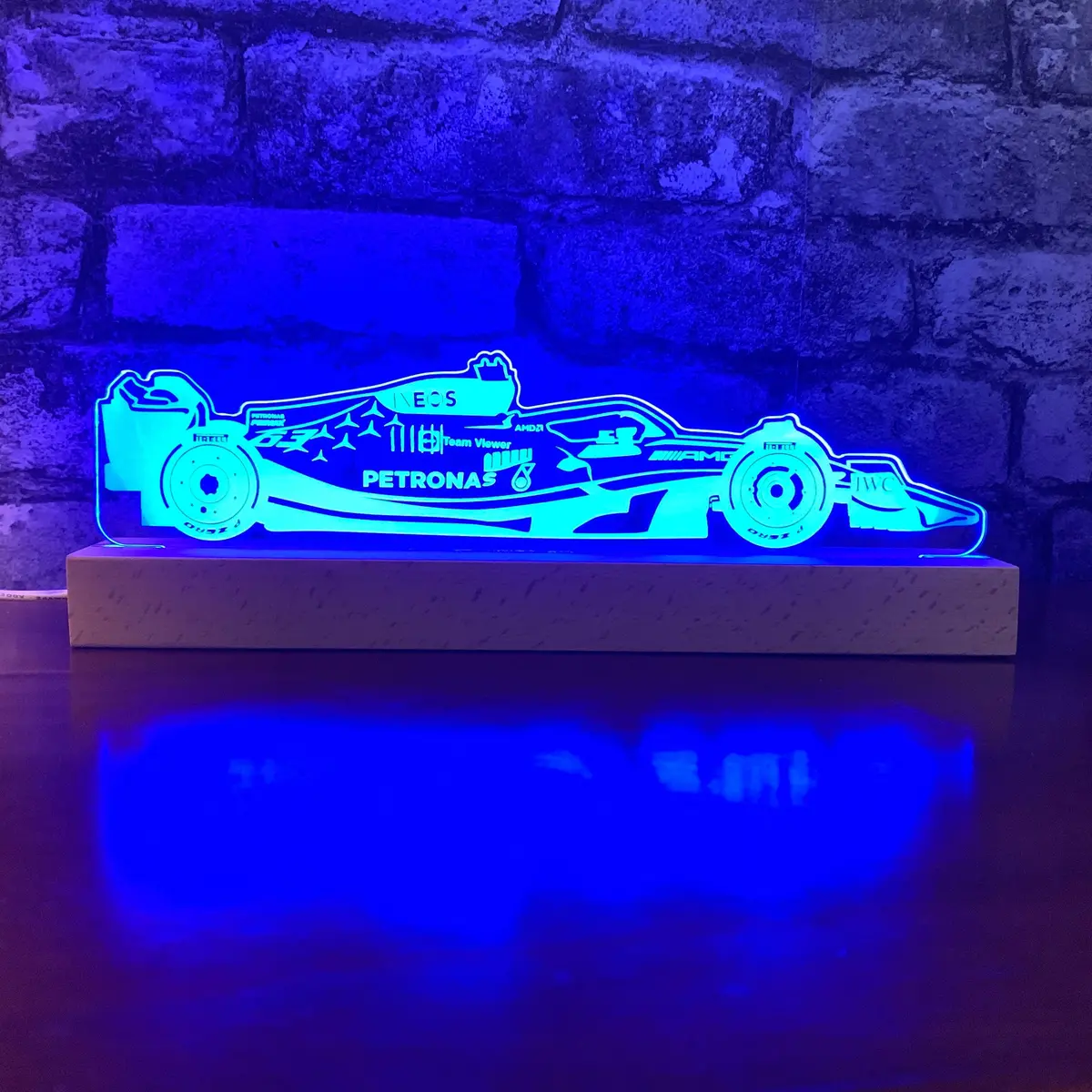 Formula 1 Russell Mercedes Led Lamp Night Light 1