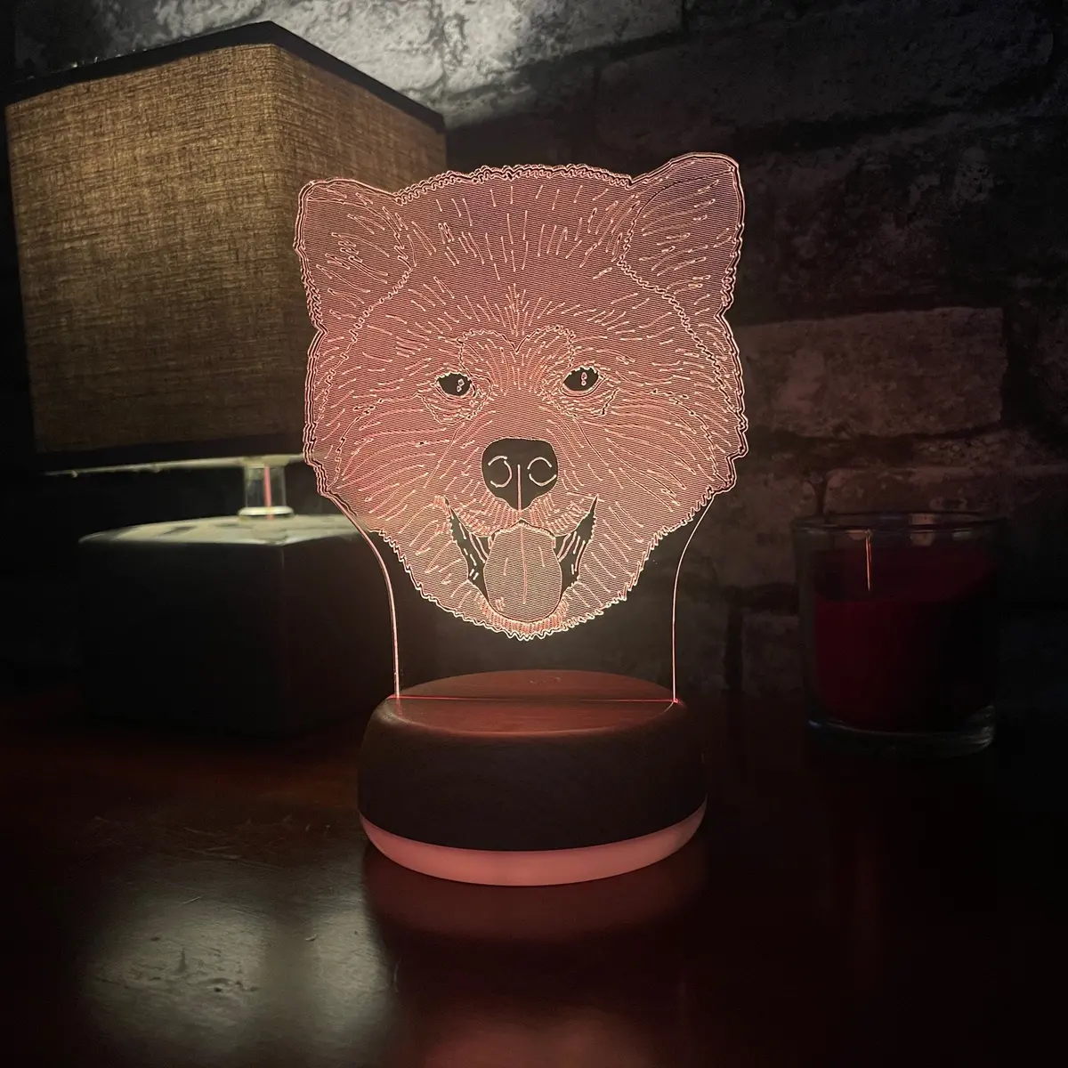 Akita Dog Led Lamp Night Light 1