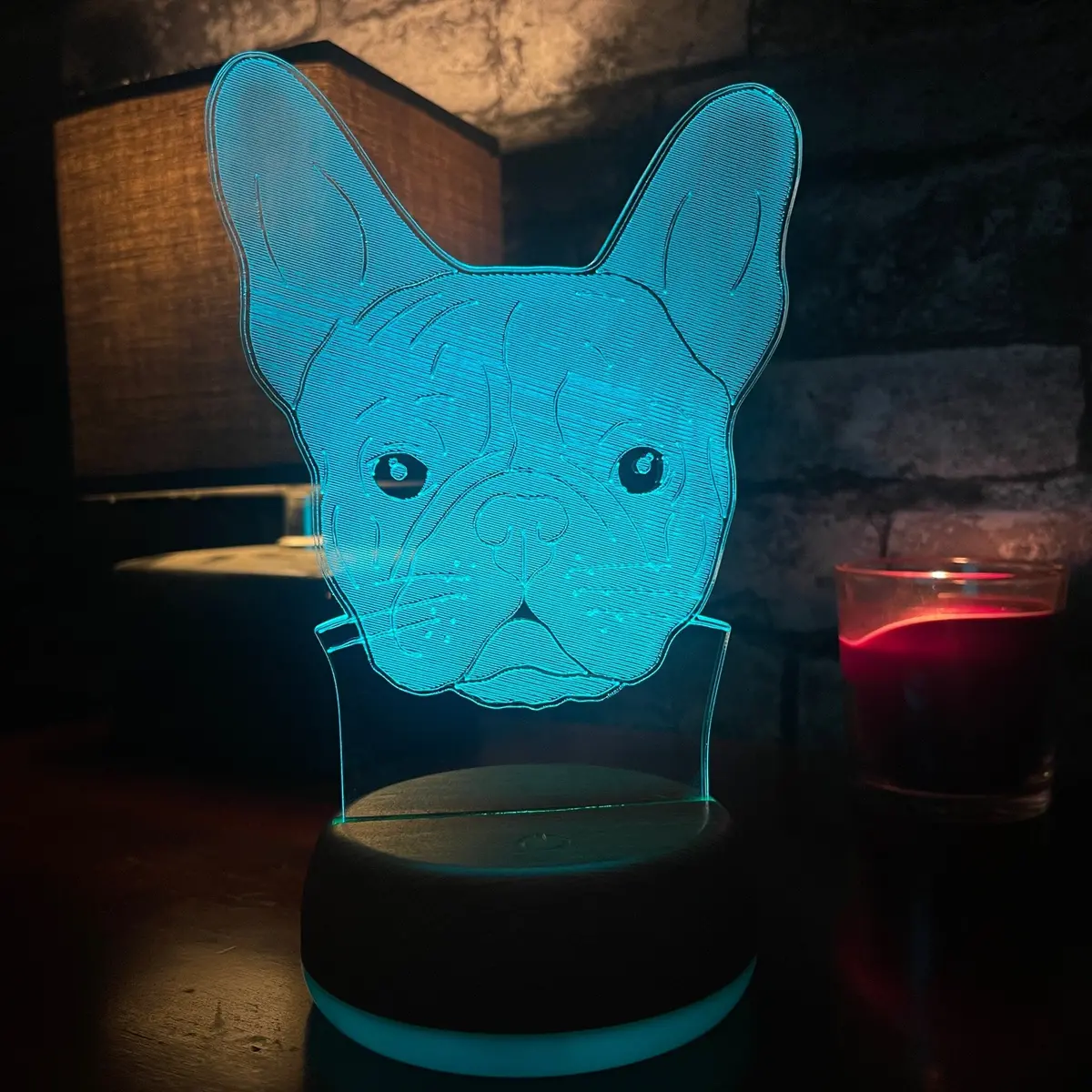 French Bull Dog Led Lamp Night Light 1