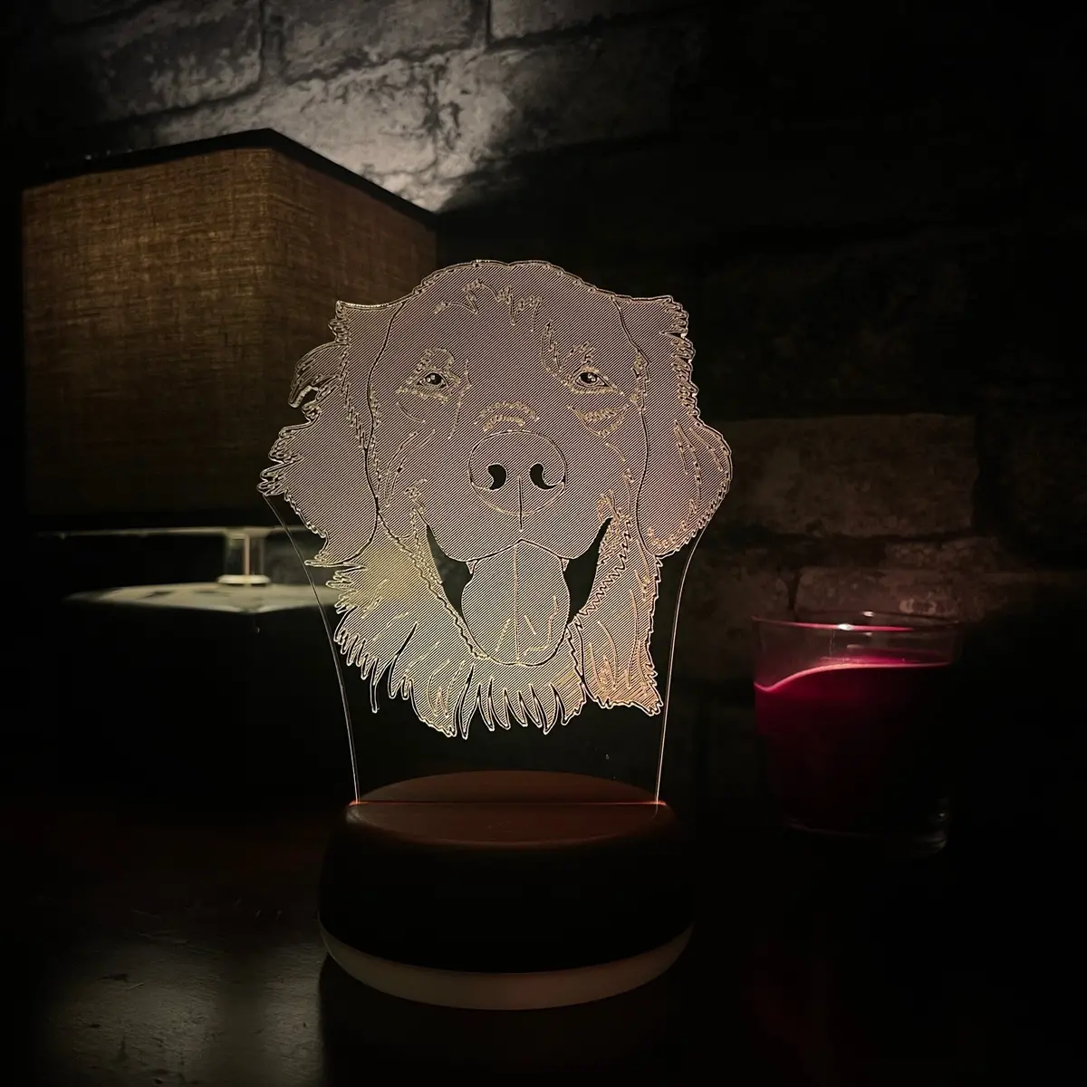 Golden Retriever Led Lamp Night Light 1