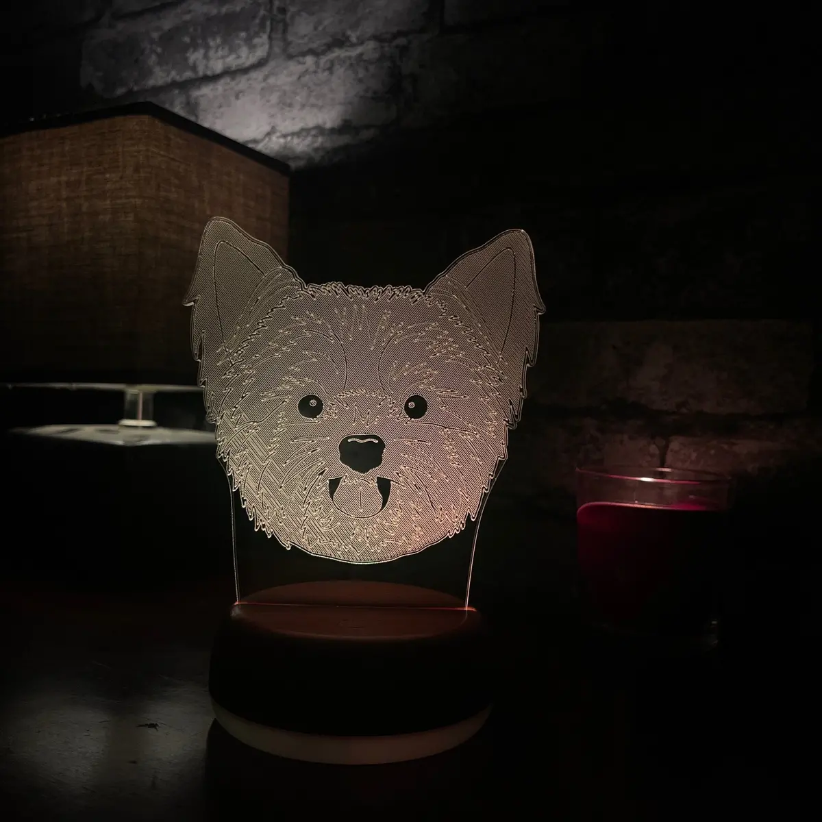 Yorkshire Terrier Led Lamp Night Light 1