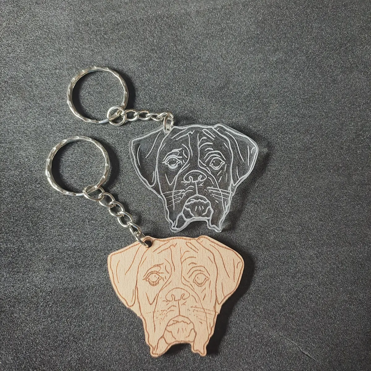 Boxer Dog Keyring 1