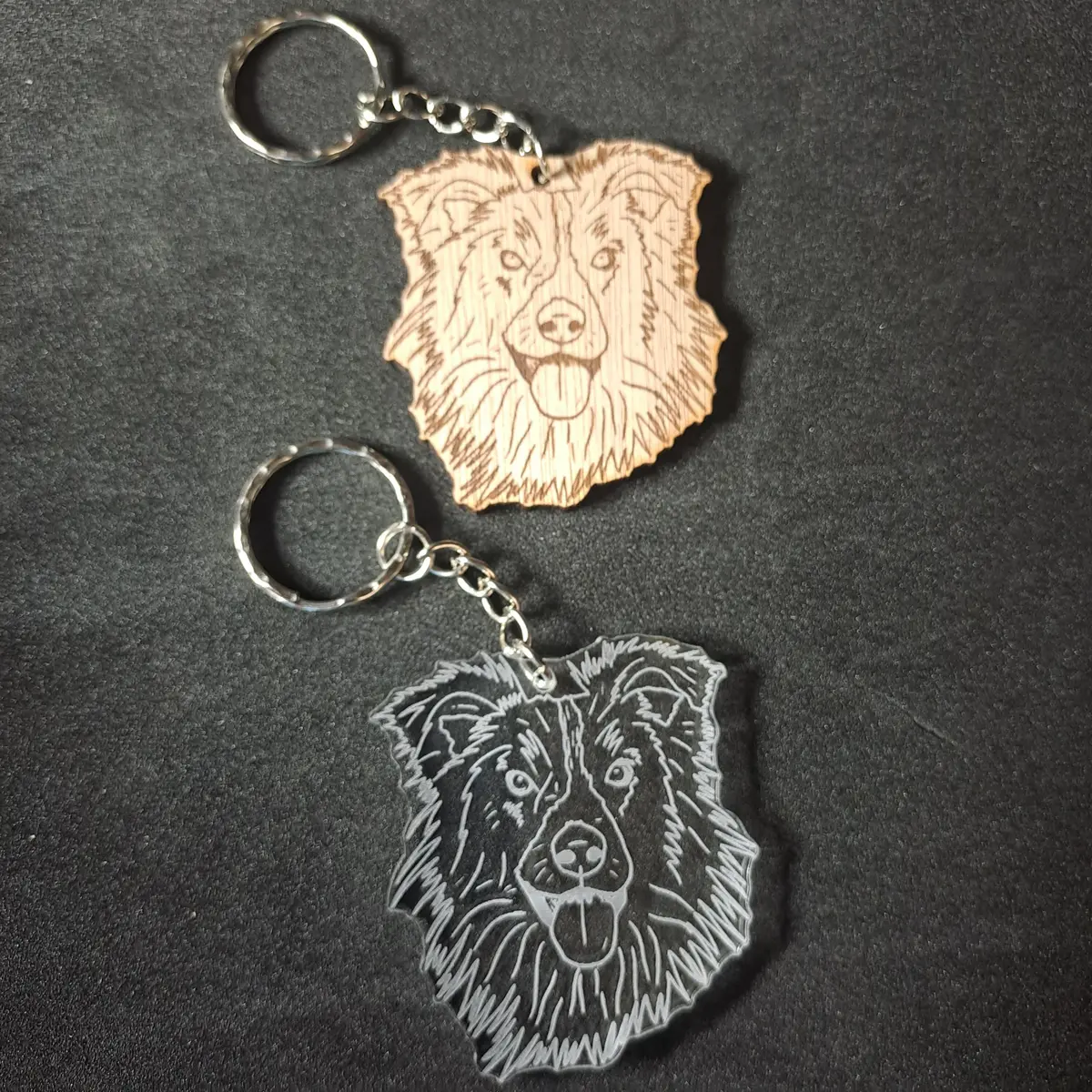 Border Collie Keyring 1