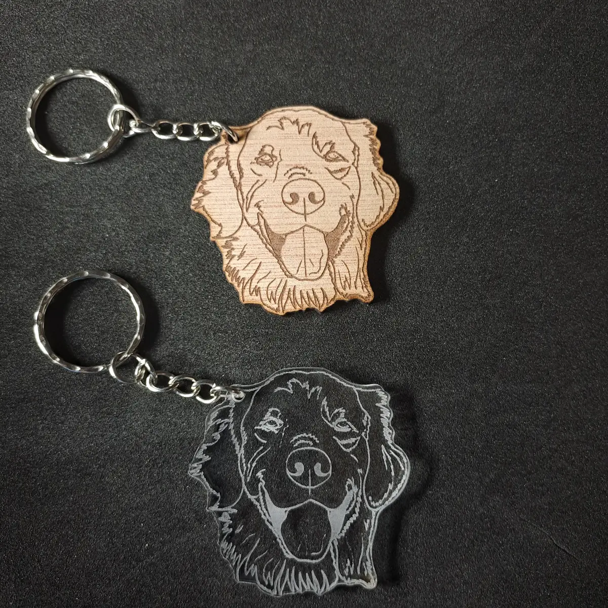 Golden Retriever Keyring 1