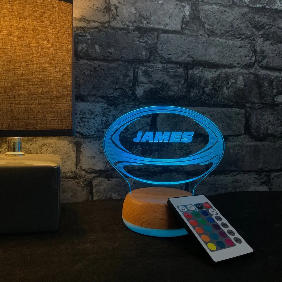 Rugby Ball Led Lamp Night Light 1