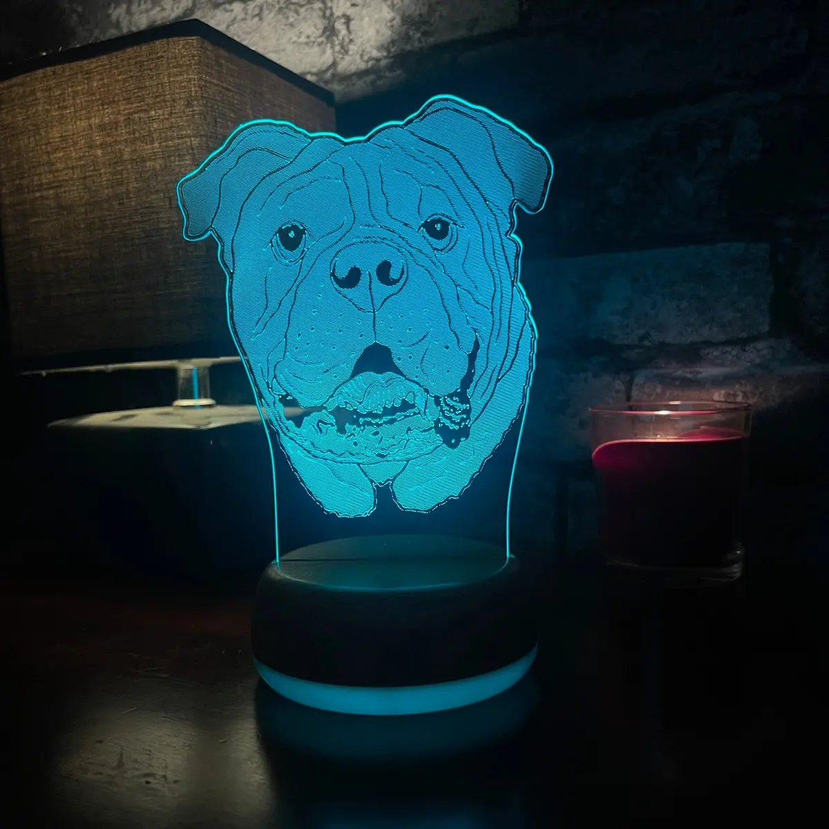Bull Dog Led Lamp Night Light 2