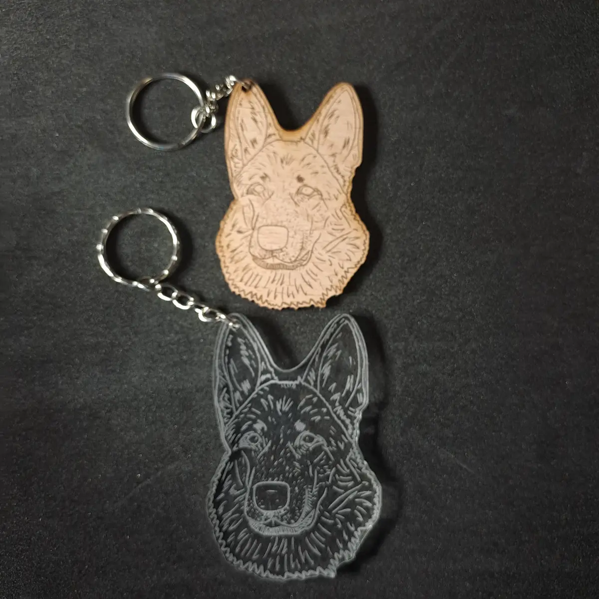 German Shephard Keyring 1