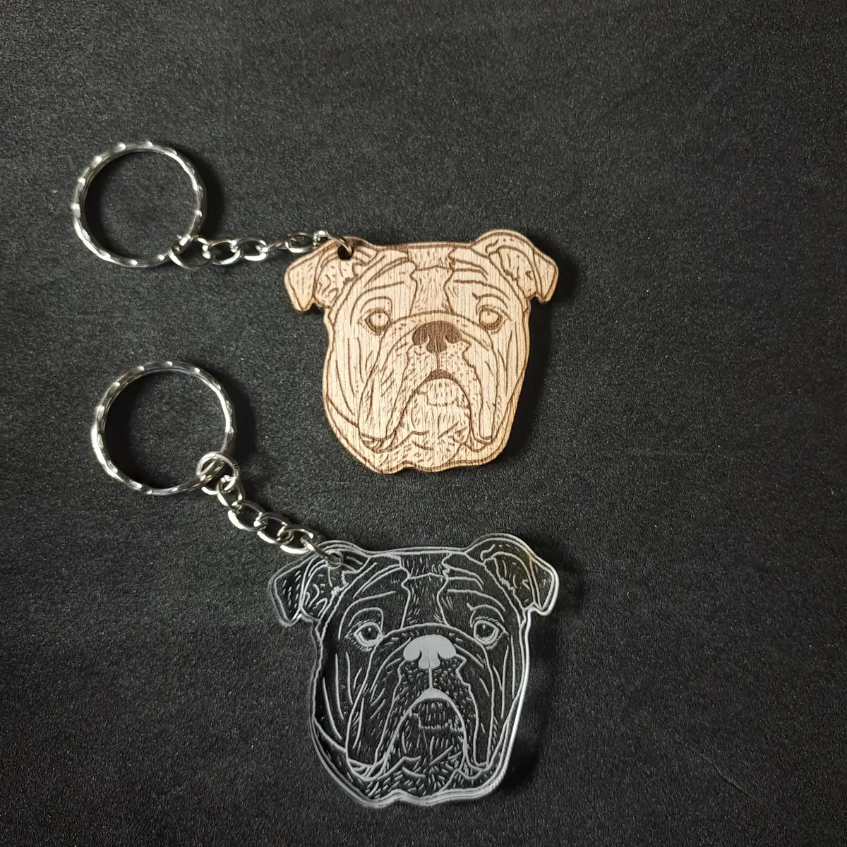 English Bulldog Keyring 1