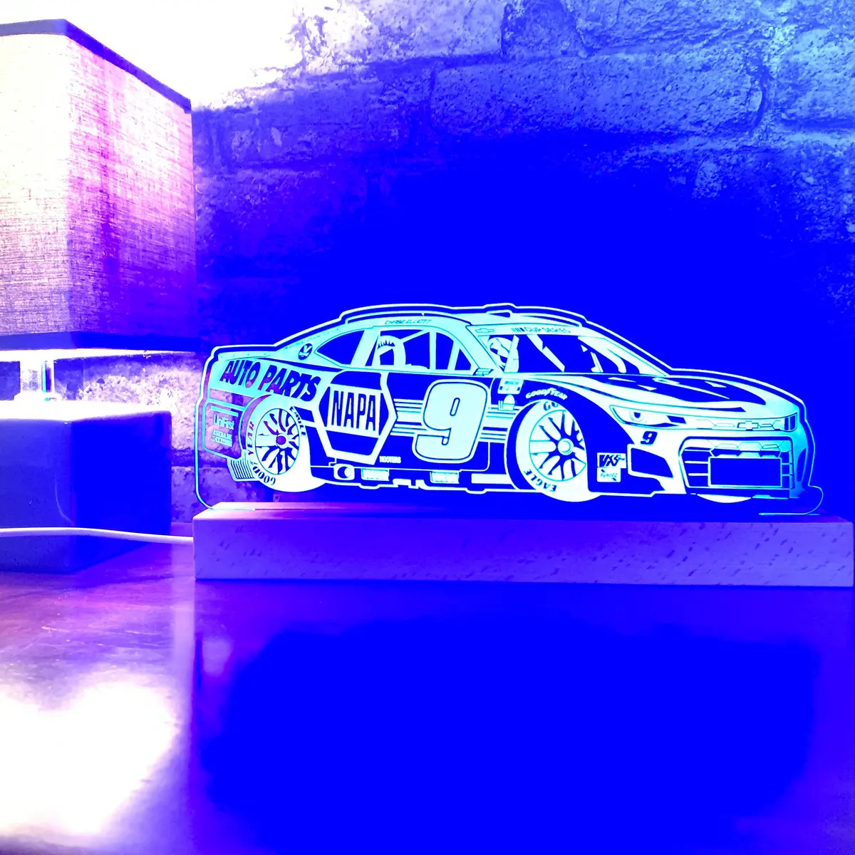 Chase Elliot #9 Chevrolet Camaro Zl1 Led Lamp Night Light 1