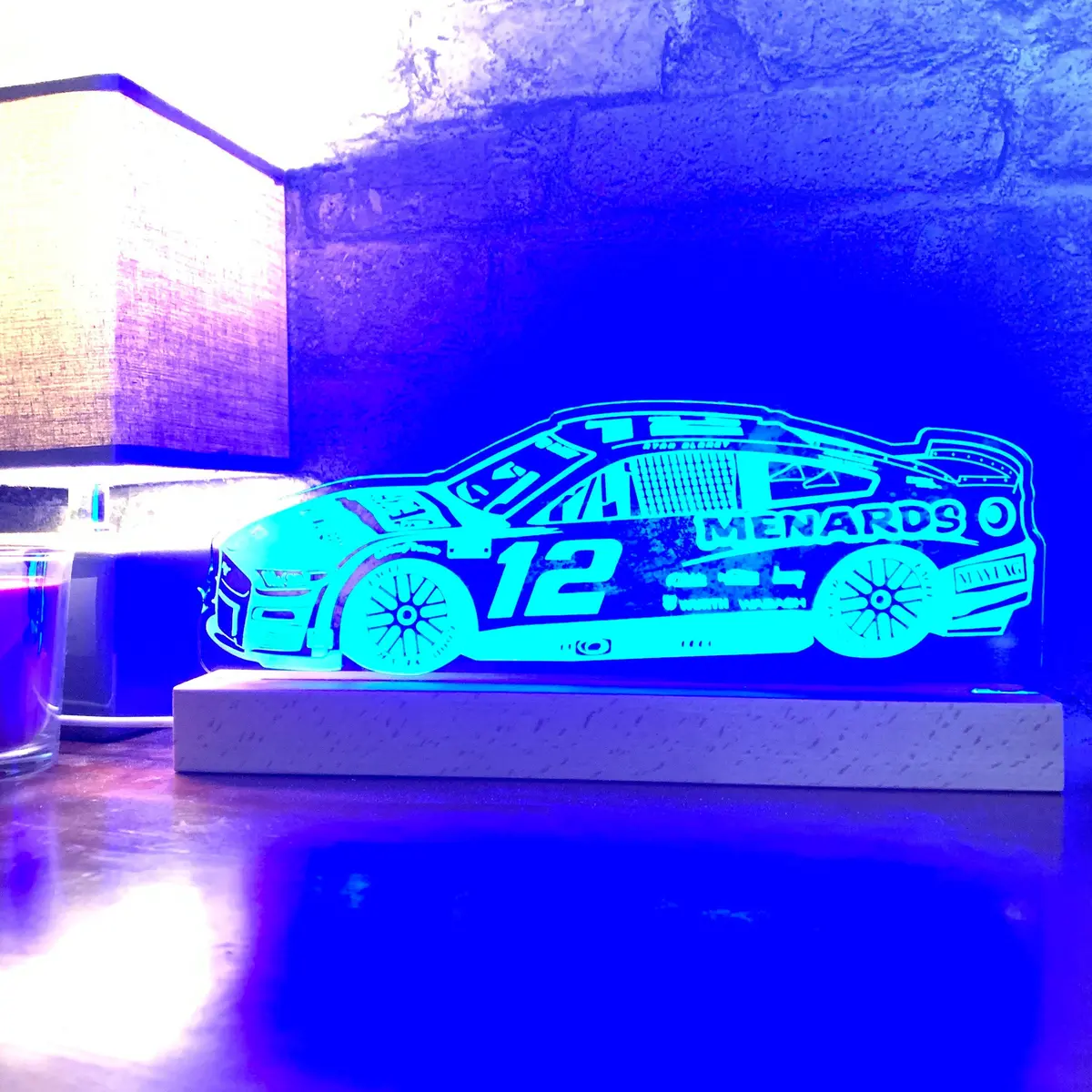 Ryan Blaney #12 Ford Mustang Led Lamp Night Light 1
