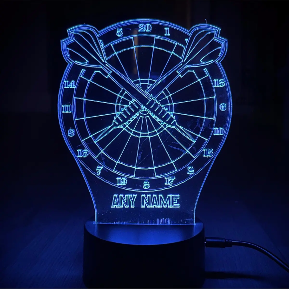 Dart Board Led Lamp Night Light 1