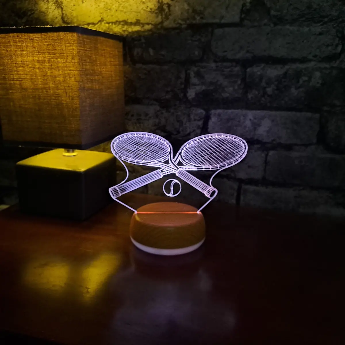 Tennis Rackets Led Lamp Night Light 1