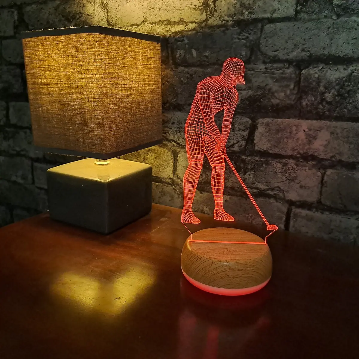 Golf Player Led Lamp Night Light 1