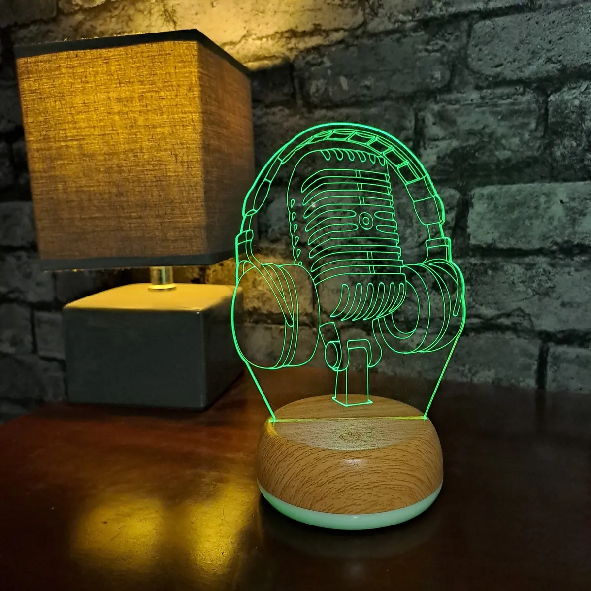 Headphones And Microphone Led Lamp Night Light 1