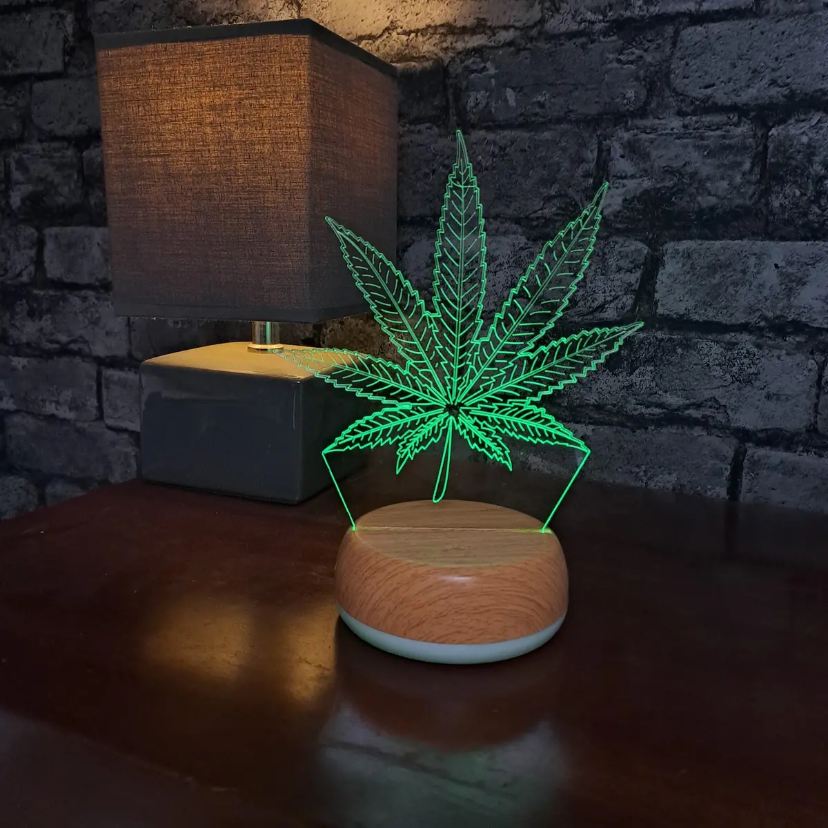 Weed Leaf Led Lamp Night Light 1