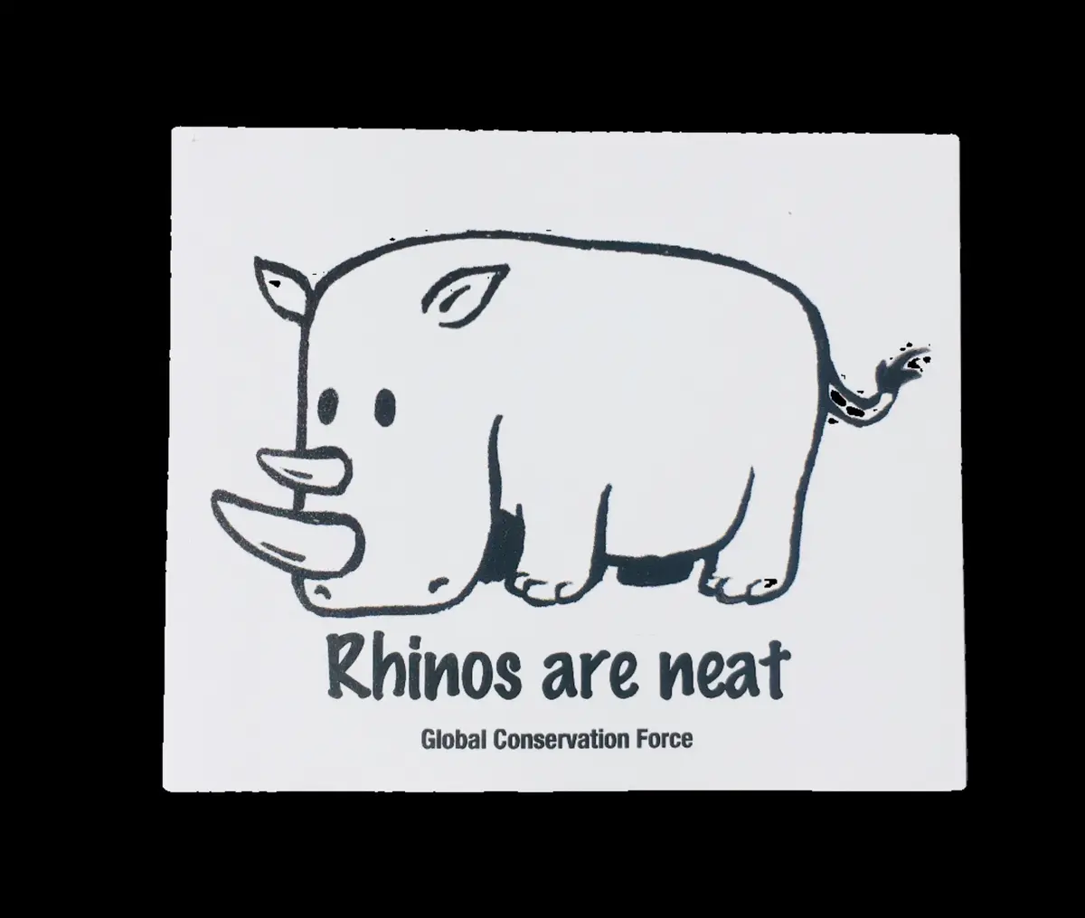 “Rhinos Are Neat” Sticker 1