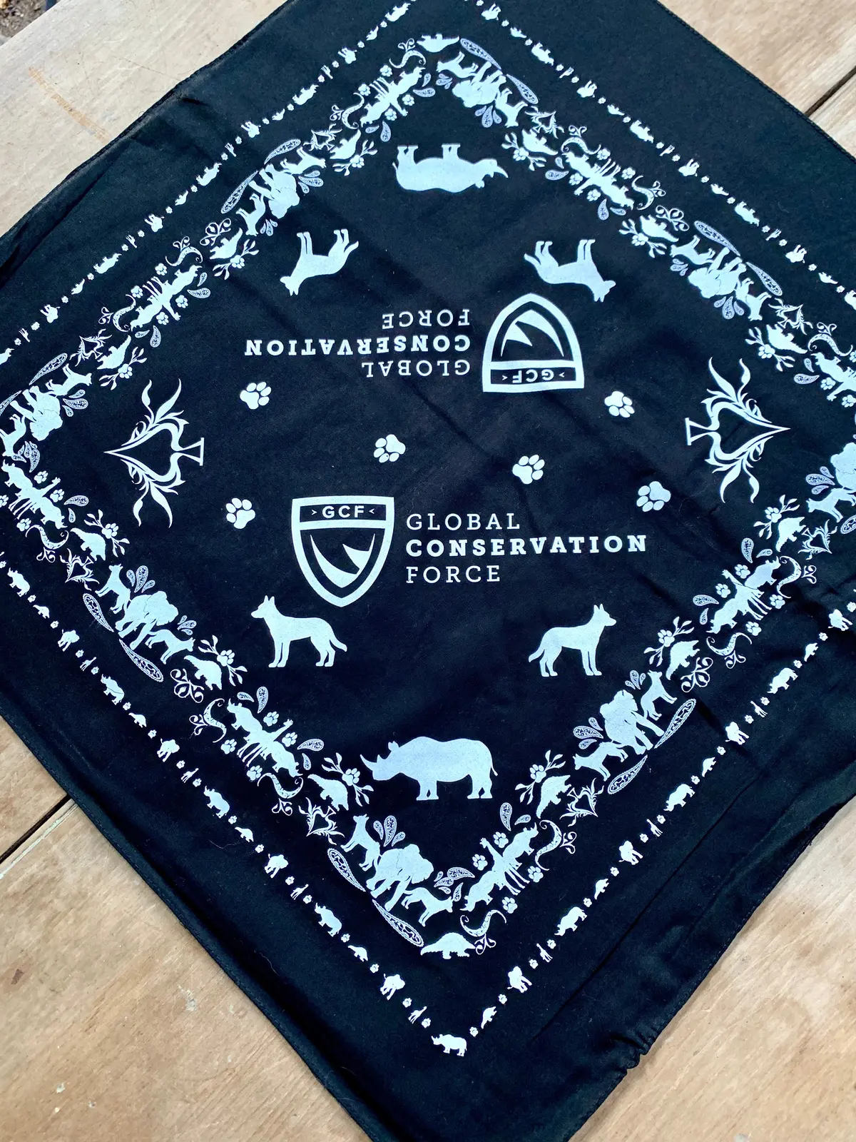 Gcf Bandana - Rhinos Elephants Giraffe Pangolin K9 2