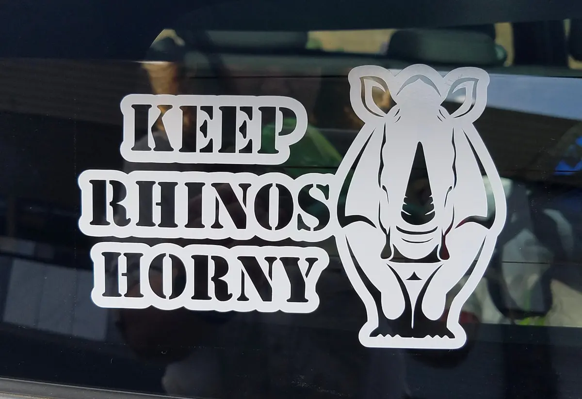 Keep Rhinos Horny | Vinyl Decal 1