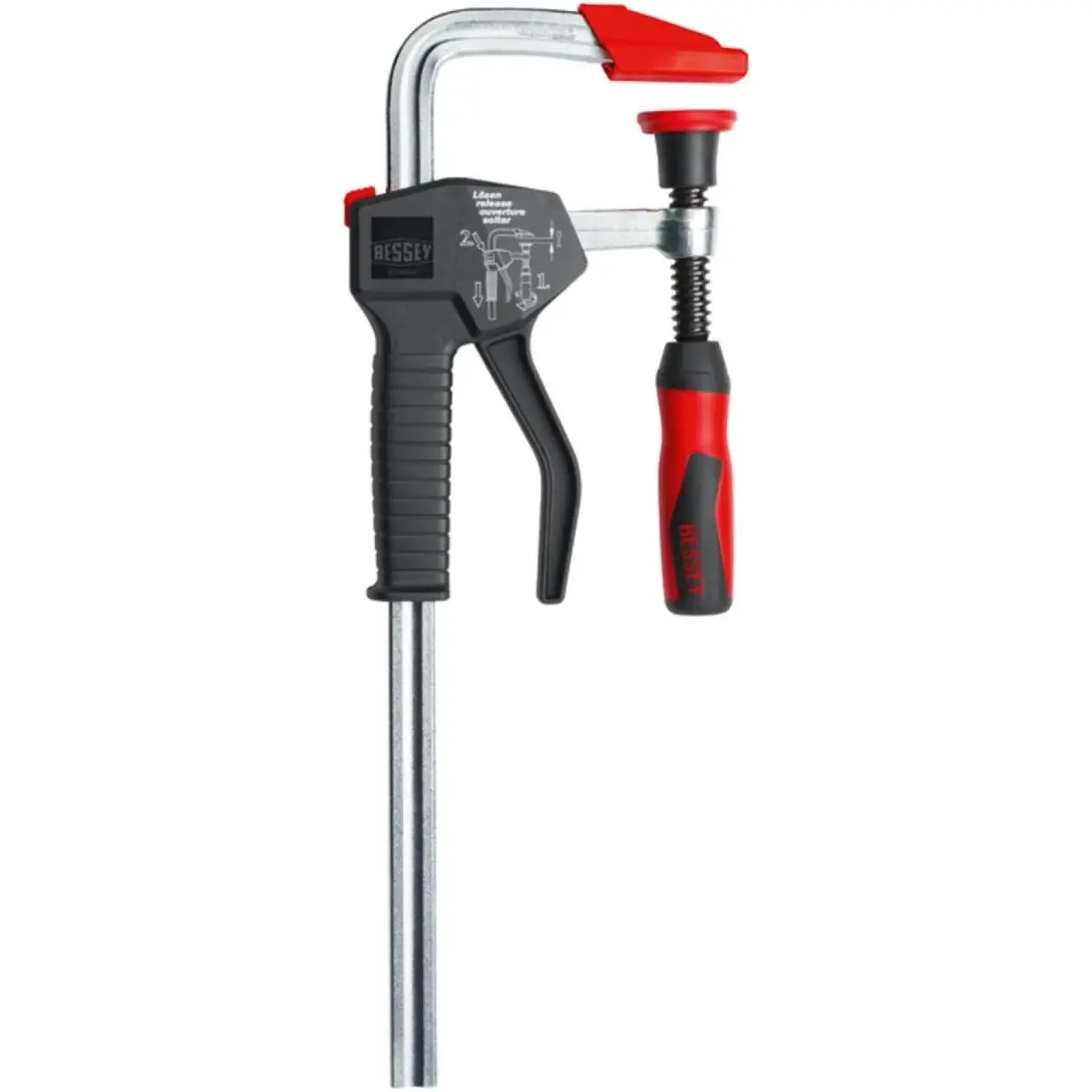 Bessey Pg24 Clamp, One Hand, Powergrip, 2K Handle, 24 In. X 4 In., 1000 Lb 1