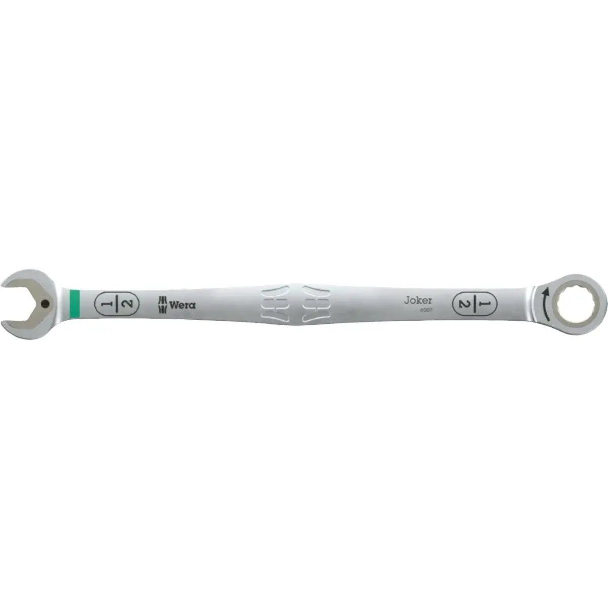 Wera 05020364001 6007 Joker Ratcheting Combination Spanner Sb, Long Design, Imperial, 1/2" X 245 Mm 1