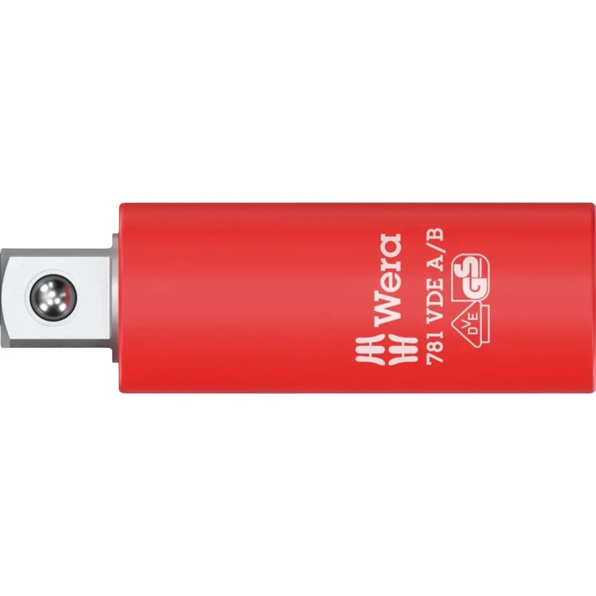Wera 05024690001 781 A/B Vde Connector, Insulated, 1/4", 781 A/B Vde X 3/8 X 56 Mm X 1/4" 1